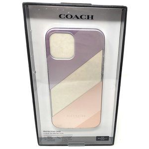Coach Slim Clear Case for iPhone 12 12 Pro -Stripe